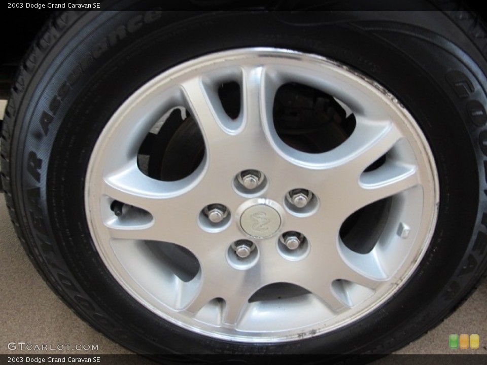 2003 Dodge Grand Caravan SE Wheel and Tire Photo #57655444