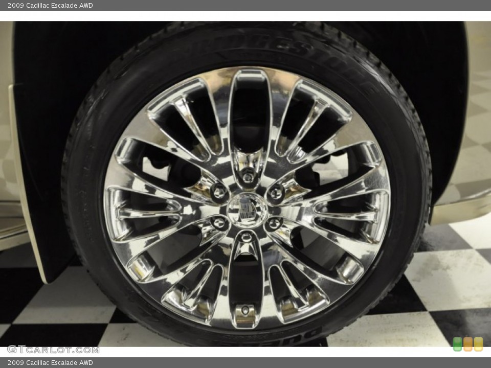 2009 Cadillac Escalade AWD Wheel and Tire Photo #57674306