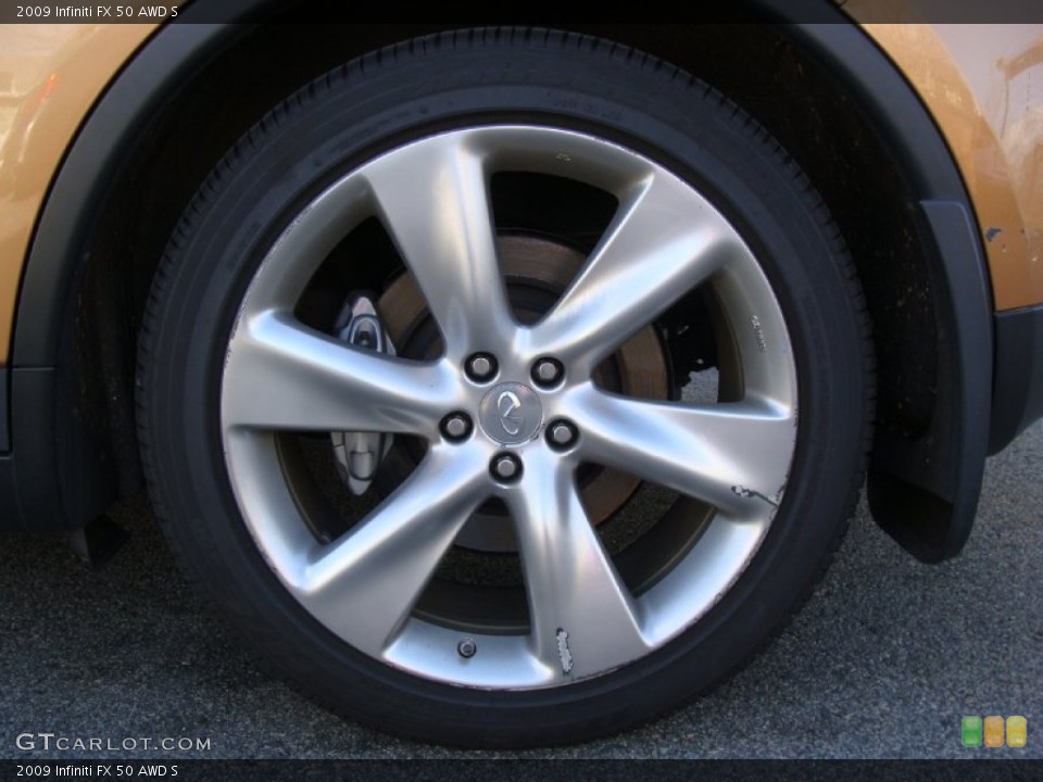 2009 Infiniti FX 50 AWD S Wheel and Tire Photo #57675413