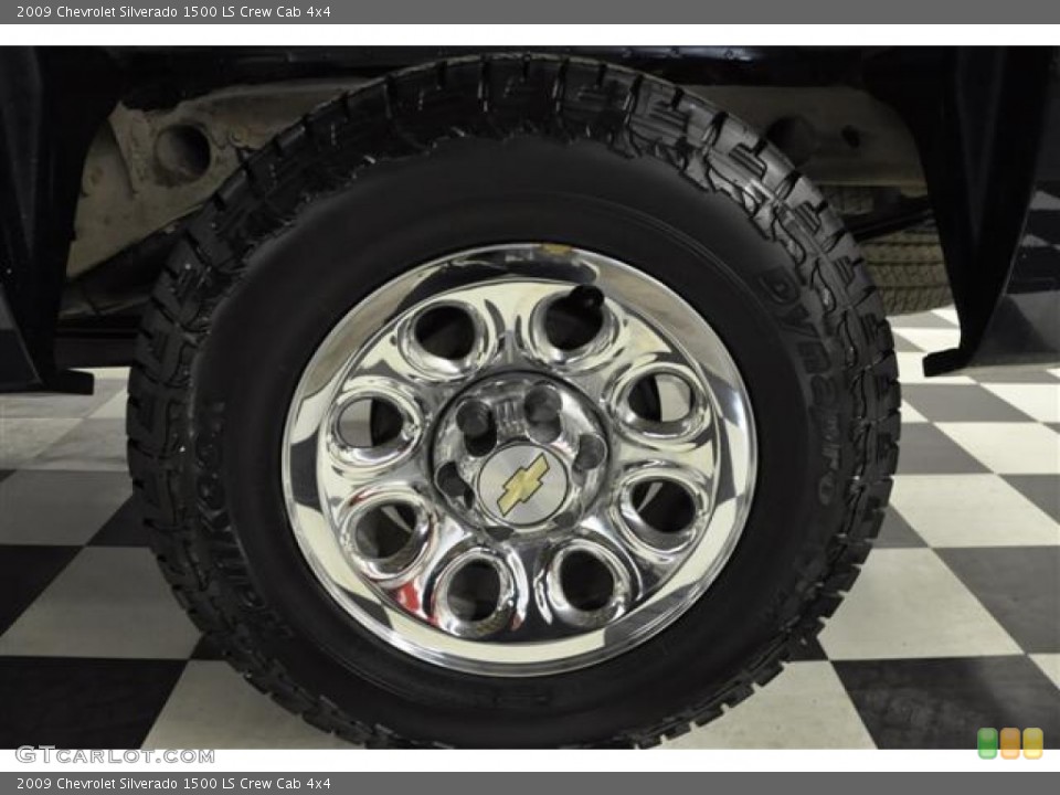 2009 Chevrolet Silverado 1500 LS Crew Cab 4x4 Wheel and Tire Photo #57677594