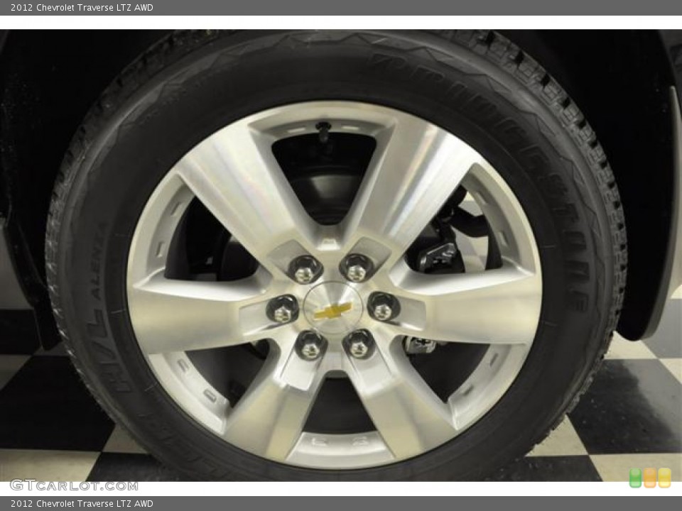 2012 Chevrolet Traverse LTZ AWD Wheel and Tire Photo #57689198