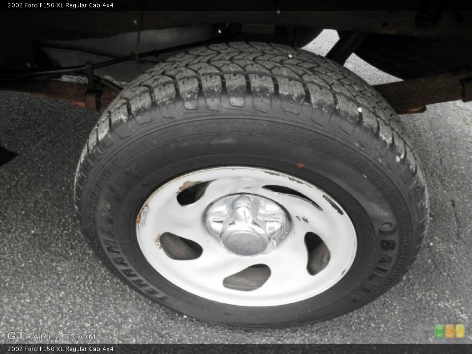 2002 Ford F150 XL Regular Cab 4x4 Wheel and Tire Photo #57716213