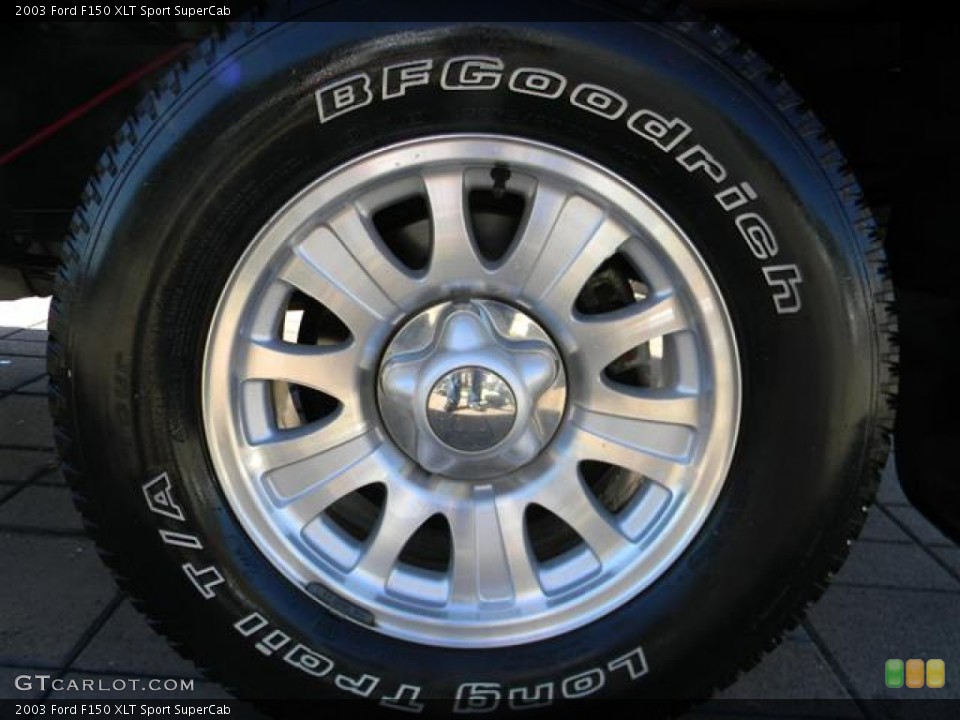 2003 Ford F150 XLT Sport SuperCab Wheel and Tire Photo #57727925