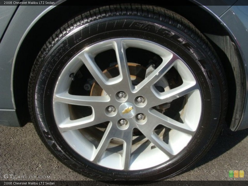 2008 Chevrolet Malibu LTZ Sedan Wheel and Tire Photo #57753728