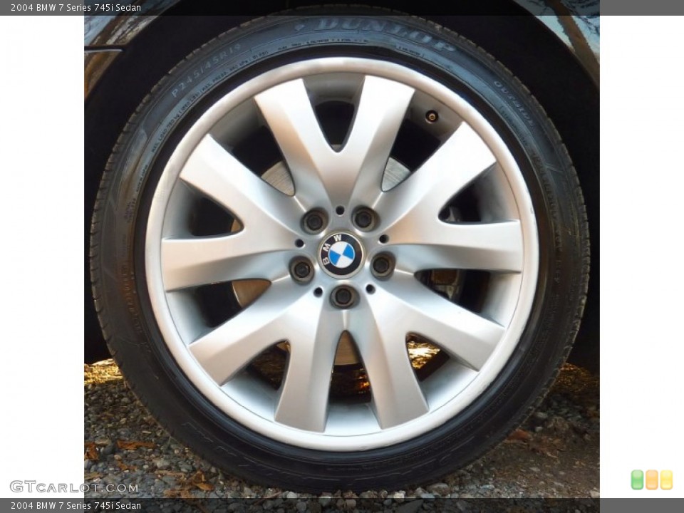 2004 BMW 7 Series 745i Sedan Wheel and Tire Photo #57755222