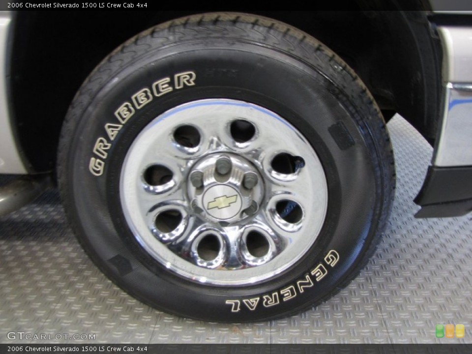 2006 Chevrolet Silverado 1500 LS Crew Cab 4x4 Wheel and Tire Photo #57774183