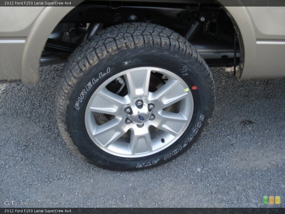 2012 Ford F150 Lariat SuperCrew 4x4 Wheel and Tire Photo #57775542