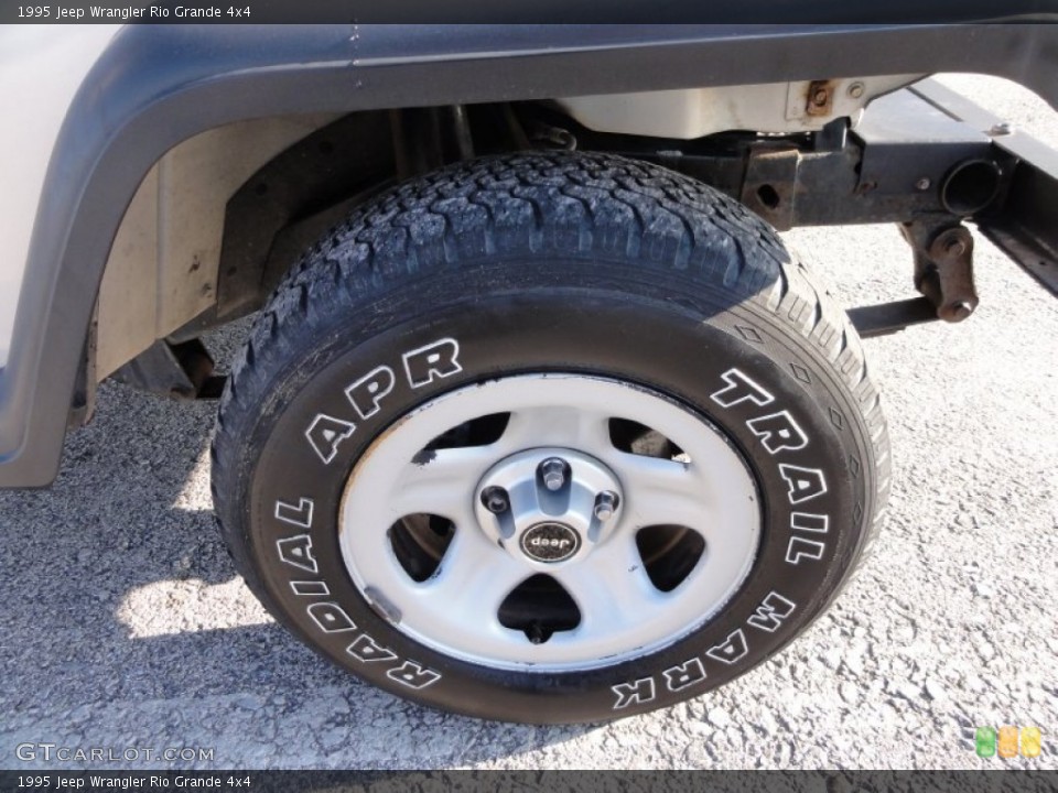 1995 Jeep Wrangler Rio Grande 4x4 Wheel and Tire Photo #57784429
