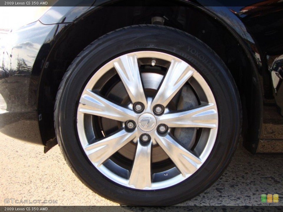 2009 Lexus GS 350 AWD Wheel and Tire Photo #57795589