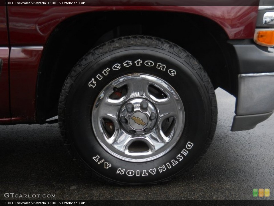 2001 Chevrolet Silverado 1500 LS Extended Cab Wheel and Tire Photo #57799910