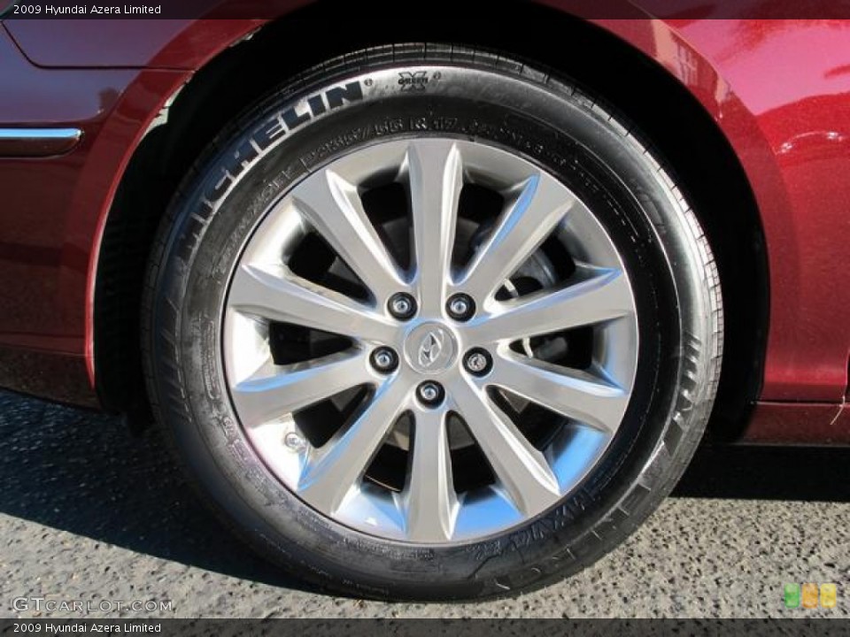 2009 Hyundai Azera Limited Wheel and Tire Photo #57810077