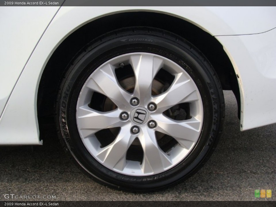 2009 Honda Accord EX-L Sedan Wheel and Tire Photo #57829022