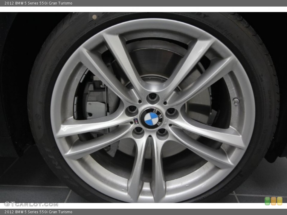 2012 BMW 5 Series 550i Gran Turismo Wheel and Tire Photo #57850103