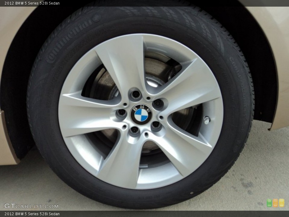 2012 BMW 5 Series 528i Sedan Wheel and Tire Photo #57856988