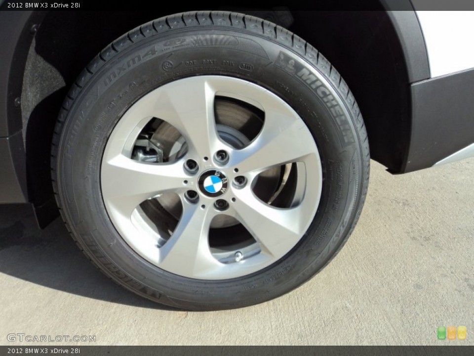 2012 BMW X3 xDrive 28i Wheel and Tire Photo #57857693