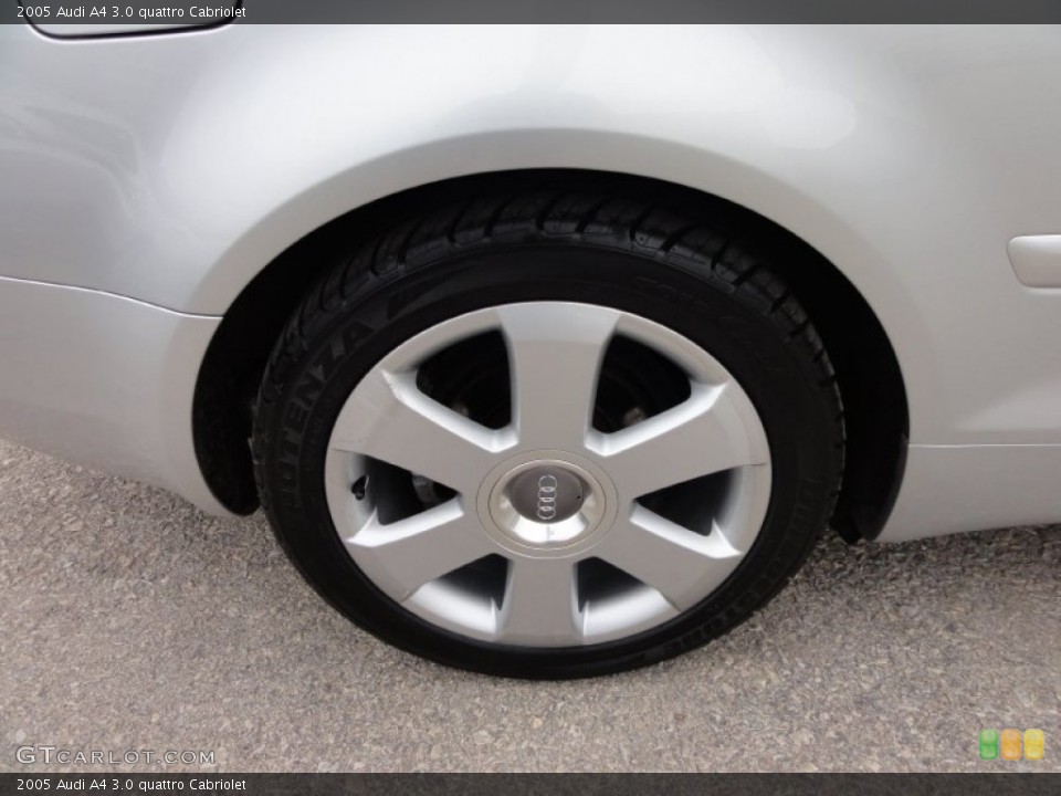 2005 Audi A4 3.0 quattro Cabriolet Wheel and Tire Photo #57859565