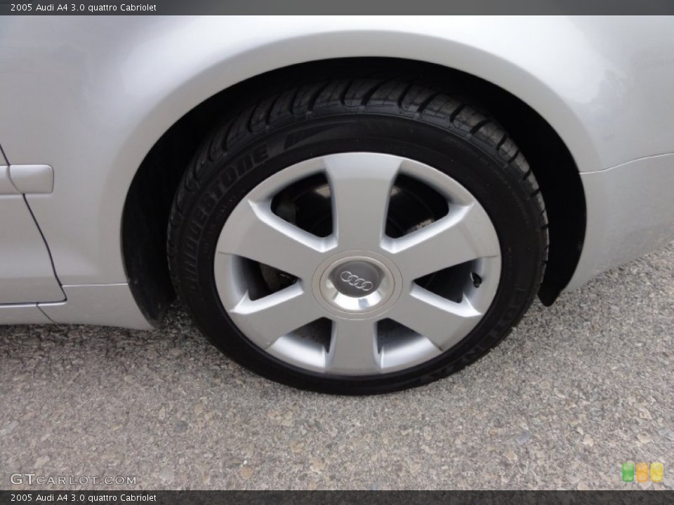 2005 Audi A4 3.0 quattro Cabriolet Wheel and Tire Photo #57859577