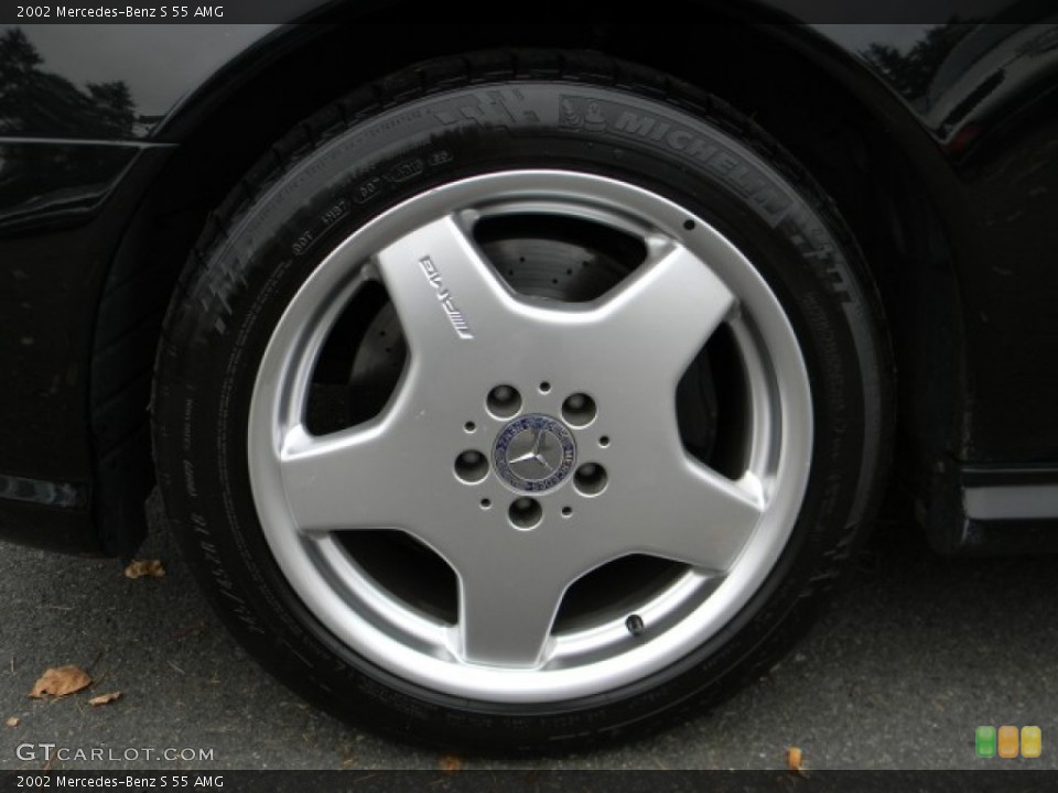 2002 Mercedes-Benz S 55 AMG Wheel and Tire Photo #57882268