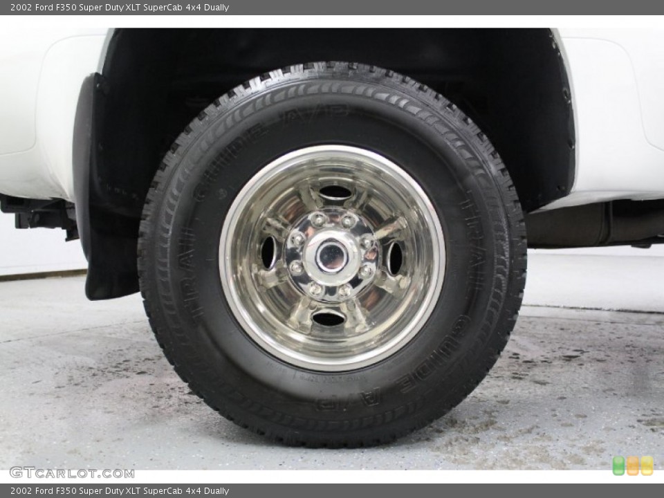 2002 Ford F350 Super Duty XLT SuperCab 4x4 Dually Wheel and Tire Photo #57897368