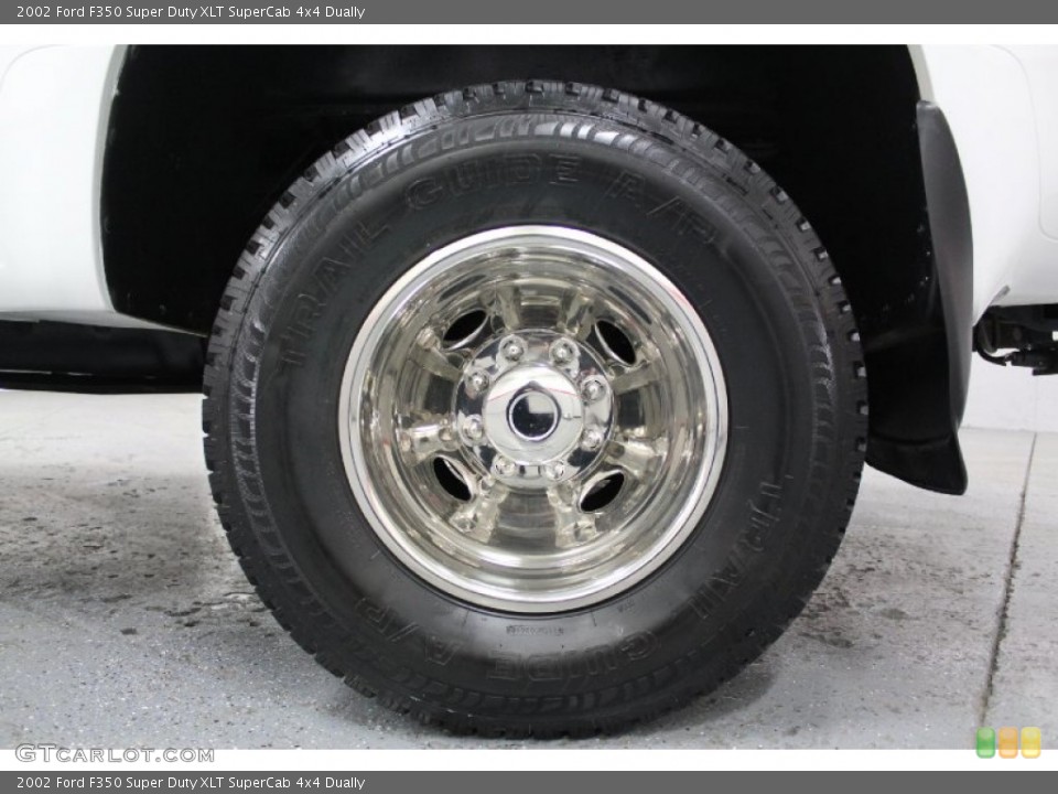 2002 Ford F350 Super Duty XLT SuperCab 4x4 Dually Wheel and Tire Photo #57897376