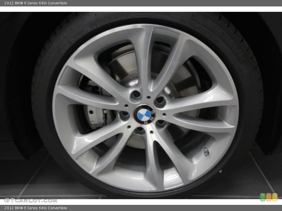 2012 BMW 6 Series 640i Convertible Wheel and Tire Photo #57941733
