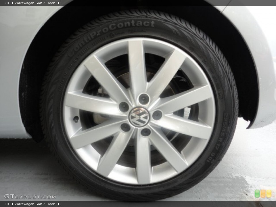 2011 Volkswagen Golf 2 Door TDI Wheel and Tire Photo #57959833