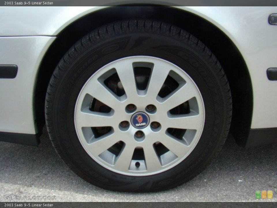 2003 Saab 9-5 Linear Sedan Wheel and Tire Photo #57973069