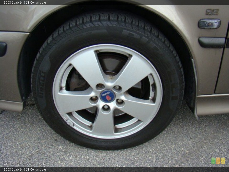 2003 Saab 9-3 SE Convertible Wheel and Tire Photo #57973904