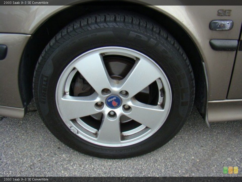 2003 Saab 9-3 SE Convertible Wheel and Tire Photo #57973904