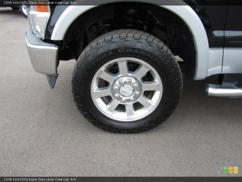 2008 Ford F250 Super Duty Lariat Crew Cab 4x4 Wheel and Tire Photo #57975119