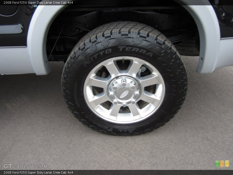 2008 Ford F250 Super Duty Lariat Crew Cab 4x4 Wheel and Tire Photo #57975125