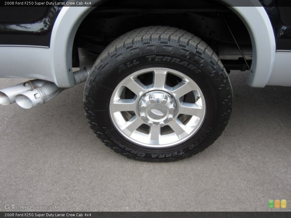2008 Ford F250 Super Duty Lariat Crew Cab 4x4 Wheel and Tire Photo #57975134