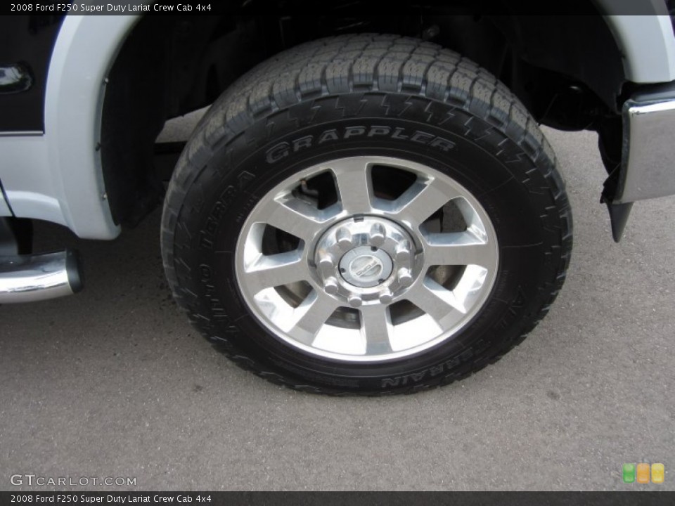 2008 Ford F250 Super Duty Lariat Crew Cab 4x4 Wheel and Tire Photo #57975146