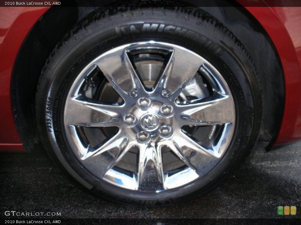 2010 Buick LaCrosse CXL AWD Wheel and Tire Photo #57977792