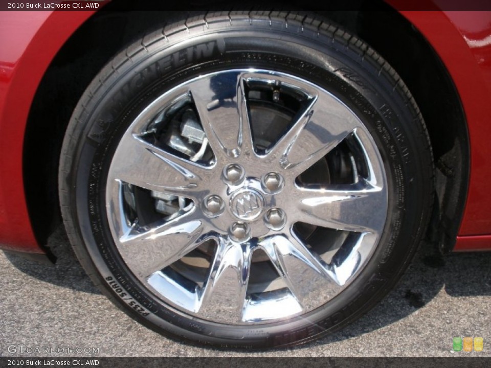 2010 Buick LaCrosse CXL AWD Wheel and Tire Photo #57977801
