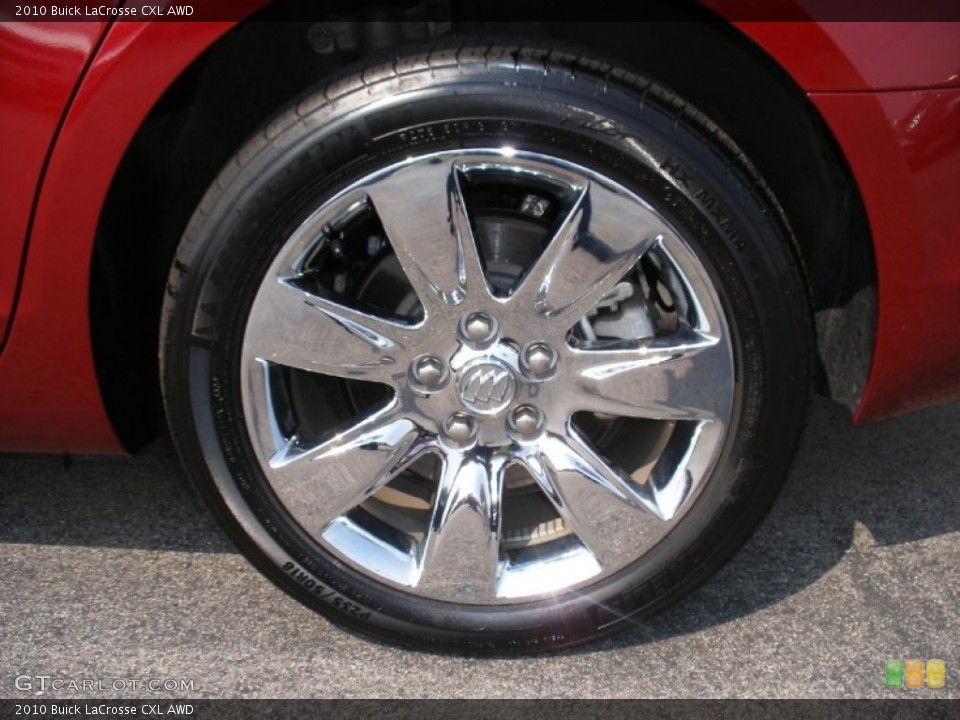 2010 Buick LaCrosse CXL AWD Wheel and Tire Photo #57977810