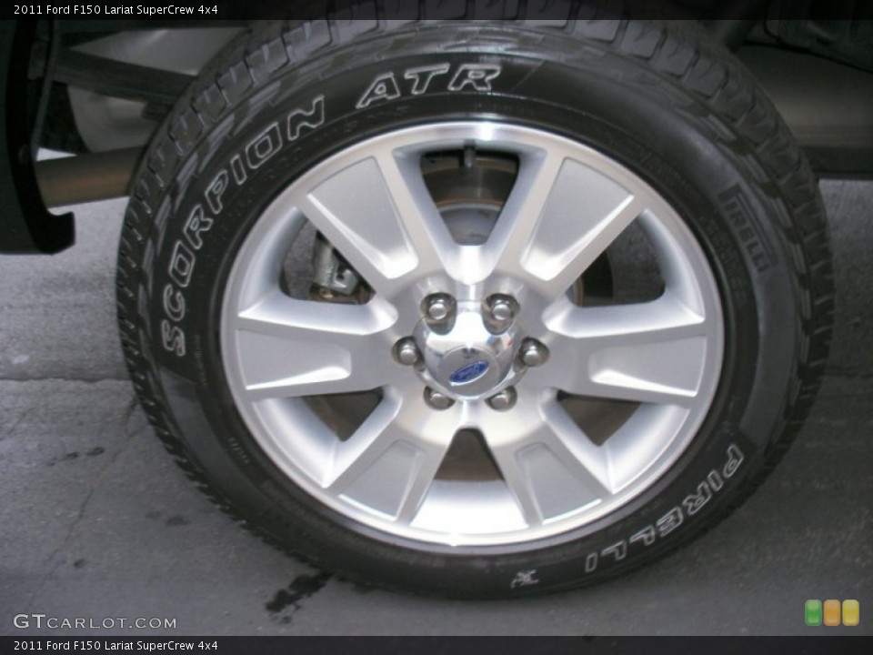 2011 Ford F150 Lariat SuperCrew 4x4 Wheel and Tire Photo #57981959