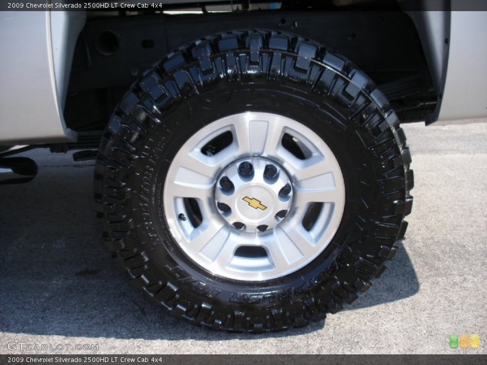 2009 Chevrolet Silverado 2500HD LT Crew Cab 4x4 Wheel and Tire Photo #58009064