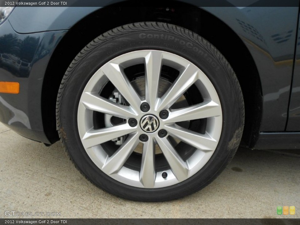 2012 Volkswagen Golf 2 Door TDI Wheel and Tire Photo #58012658