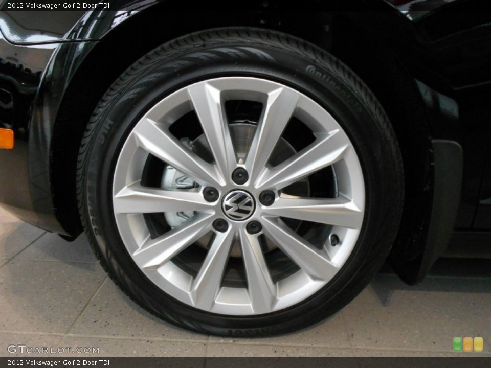 2012 Volkswagen Golf 2 Door TDI Wheel and Tire Photo #58013069