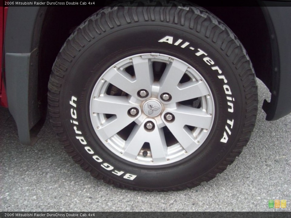 2006 Mitsubishi Raider DuroCross Double Cab 4x4 Wheel and Tire Photo #58026944