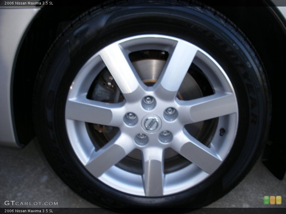 2006 Nissan Maxima 3.5 SL Wheel and Tire Photo #58029647