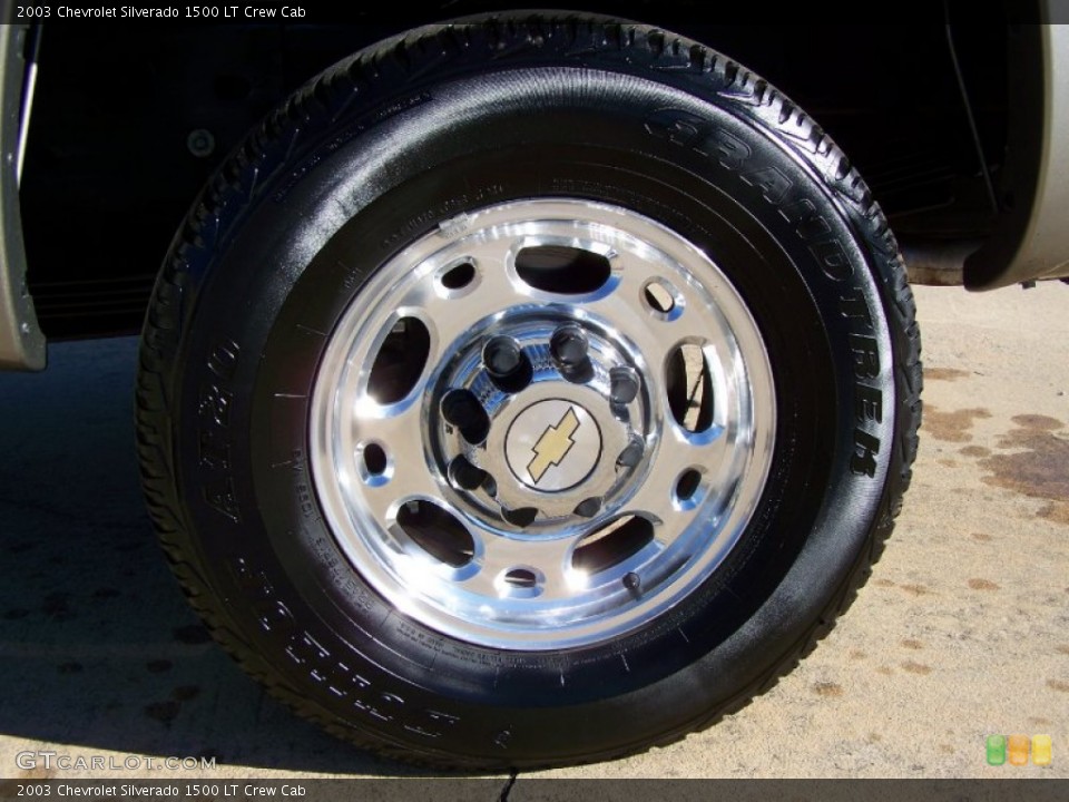 2003 Chevrolet Silverado 1500 LT Crew Cab Wheel and Tire Photo #58053716