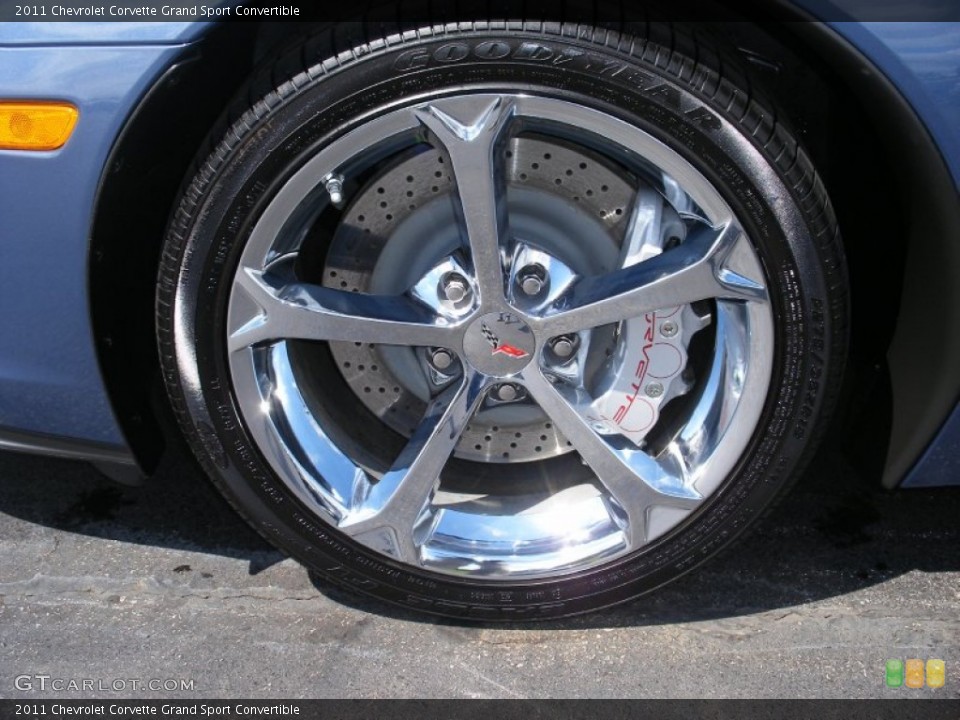 2011 Chevrolet Corvette Grand Sport Convertible Wheel and Tire Photo #58056073