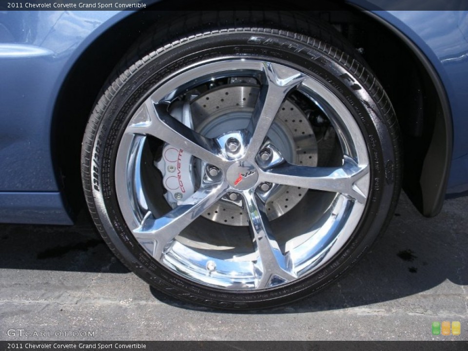 2011 Chevrolet Corvette Grand Sport Convertible Wheel and Tire Photo #58056091