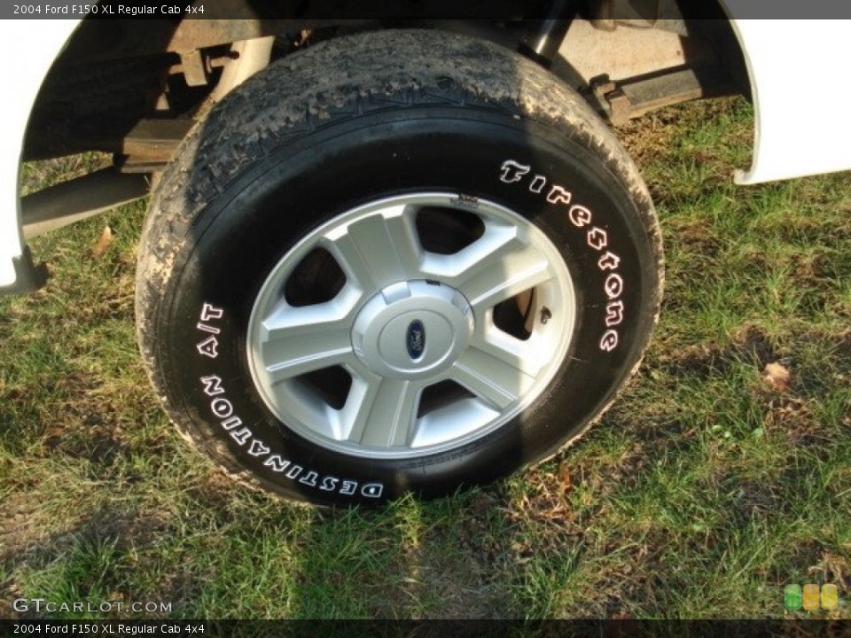 2004 Ford F150 XL Regular Cab 4x4 Wheel and Tire Photo #58059099