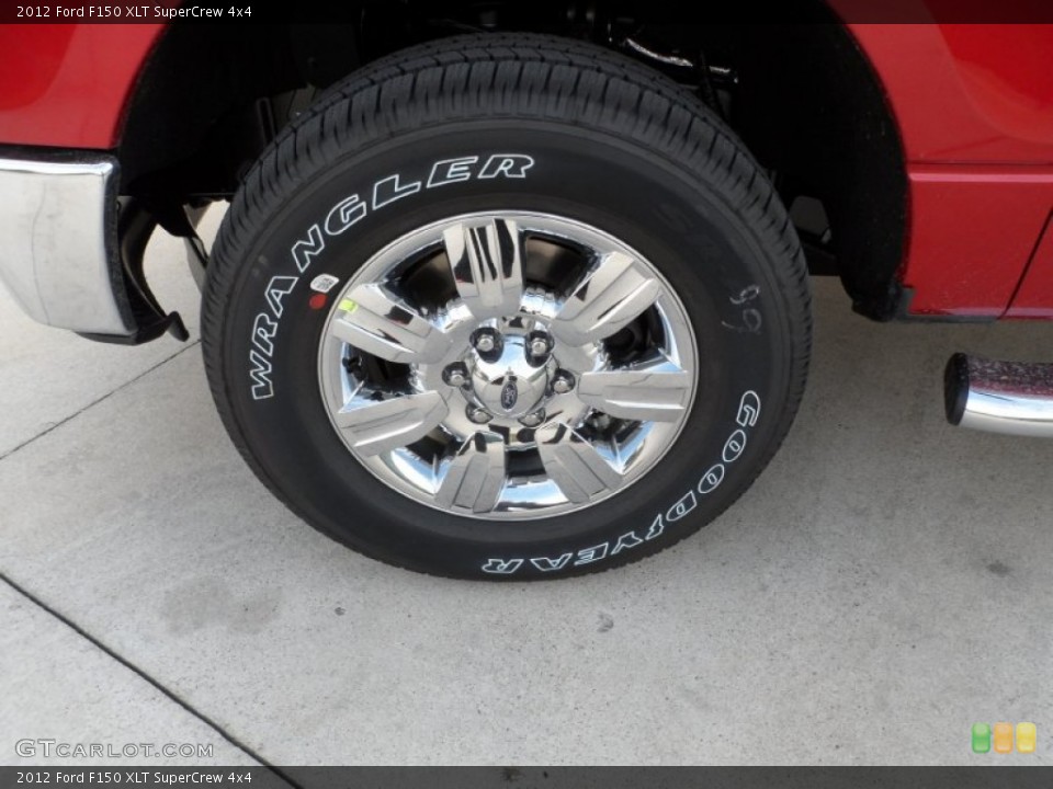 2012 Ford F150 XLT SuperCrew 4x4 Wheel and Tire Photo #58063318