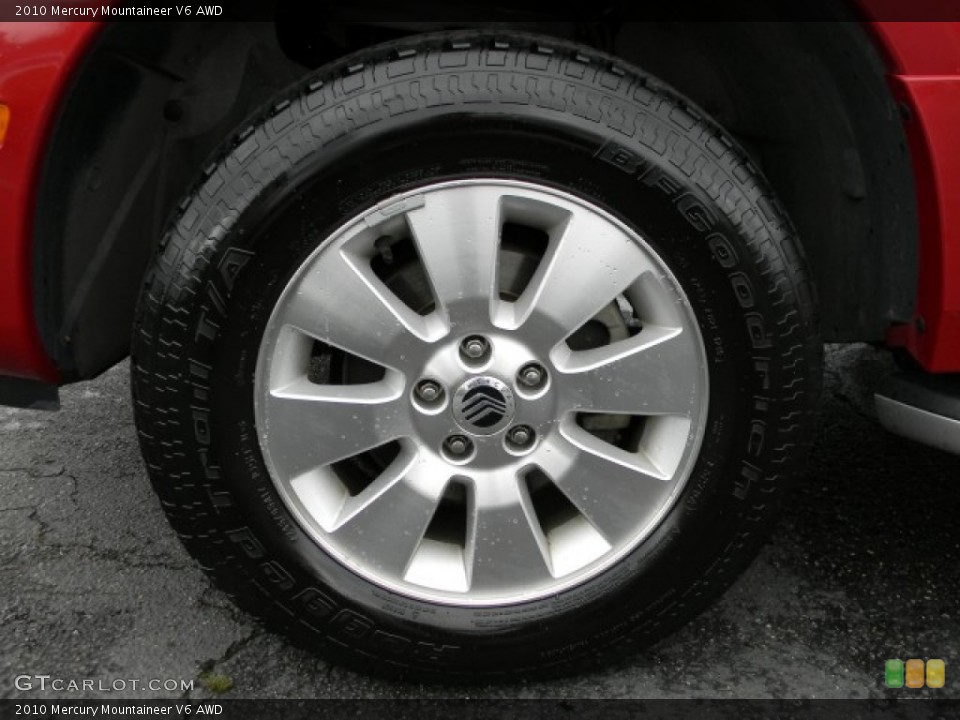 2010 Mercury Mountaineer V6 AWD Wheel and Tire Photo #58064029