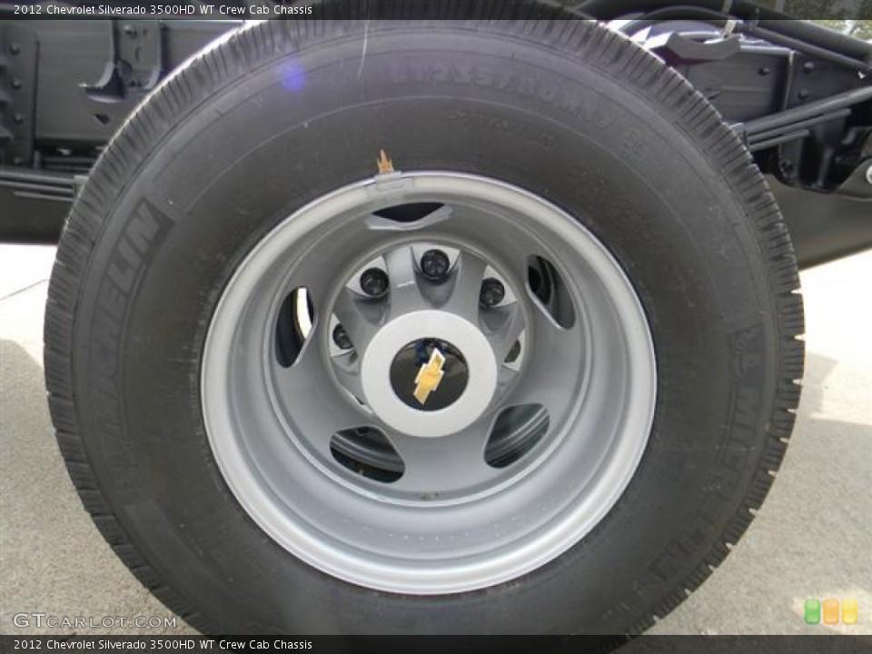 2012 Chevrolet Silverado 3500HD WT Crew Cab Chassis Wheel and Tire Photo #58072403