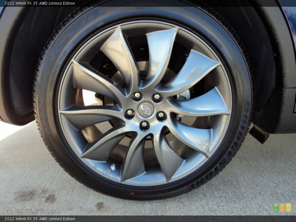 2012 Infiniti FX 35 AWD Limited Edition Wheel and Tire Photo #58076341